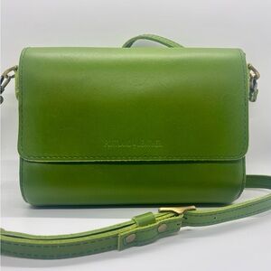 Portland Leather Green Apple Metro Crossbody Bag